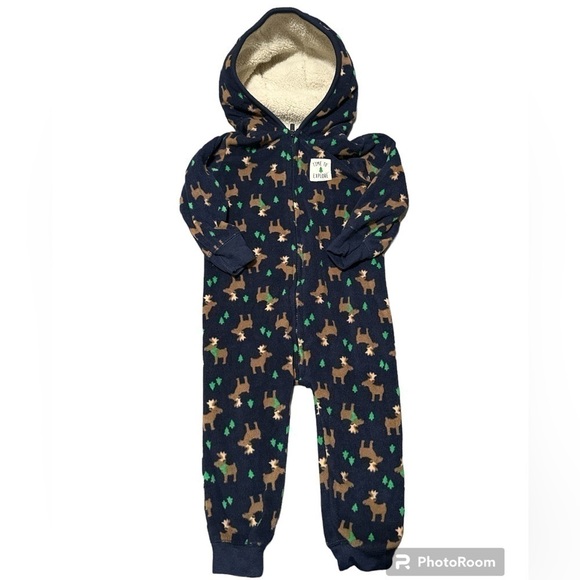 Carter’s Baby Hoodie Onesie Size 12M - Picture 1 of 4